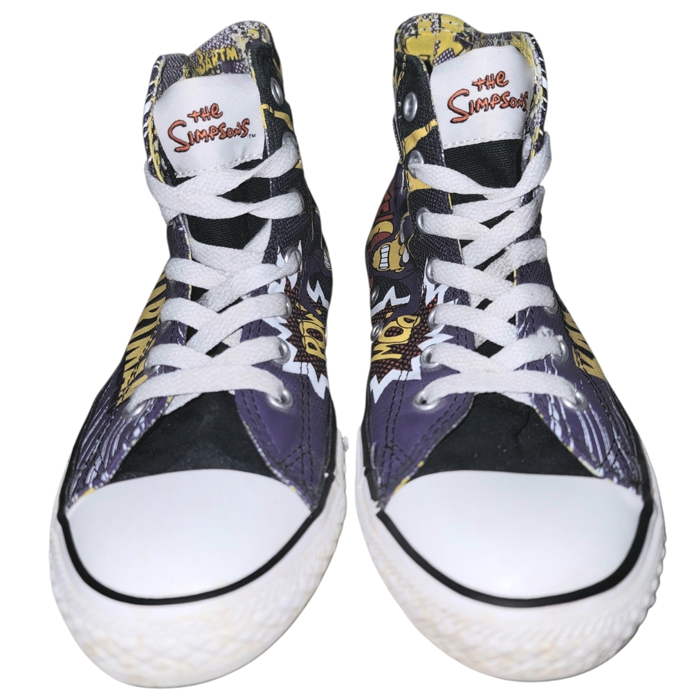 Converse All Stars The Simpsons Bartman Unisex Size 3  High Top Sneakers Shoe